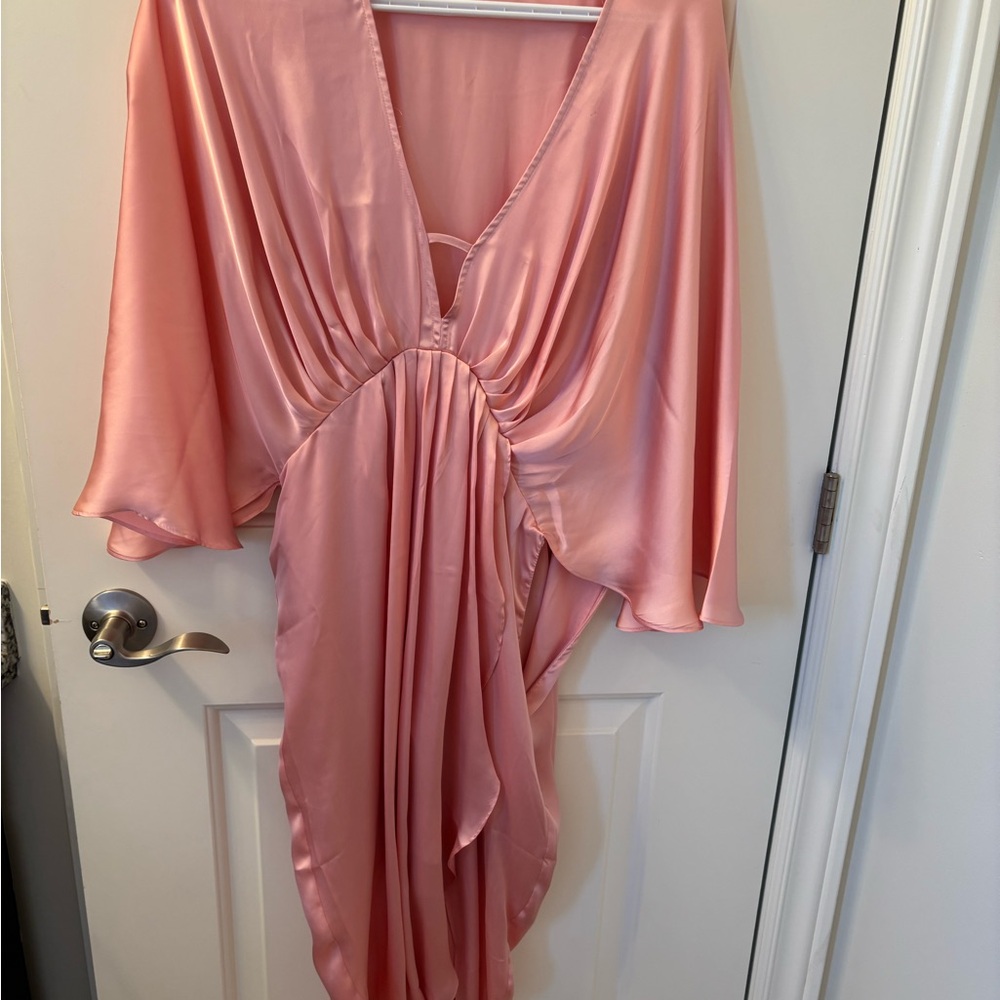 ASOS Pink Satin Dress